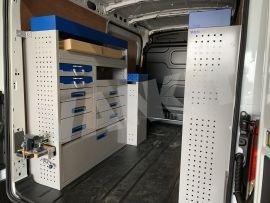 nearside van shelving and plastic linbins services cases work bench and vice