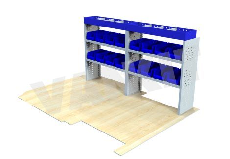 Van Shelves with Bins for L1 Medium Van Offside