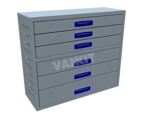 6 Drawer Cabinet - 1014mm Wide