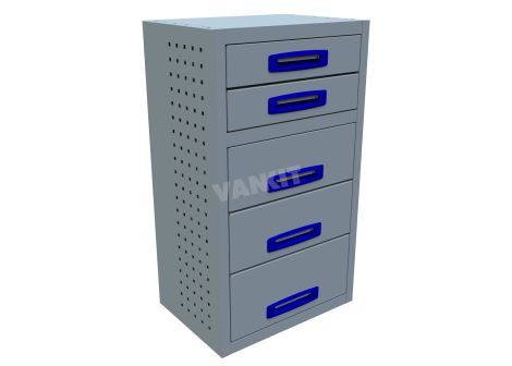 5 Drawer Cabinet DEEP - 507mm Wide