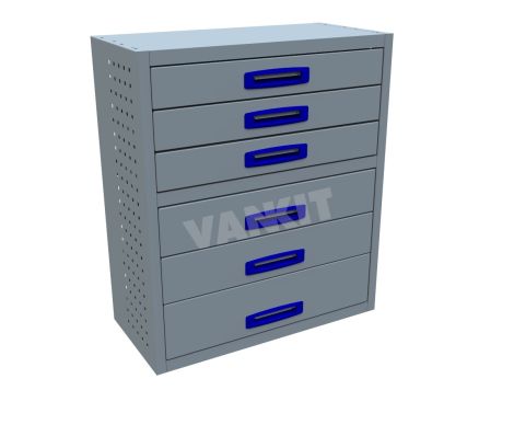 6 Drawer Cabinet DEEP - 760mm Wide