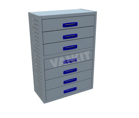 7 Drawer Cabinet DEEP - 760mm Wide