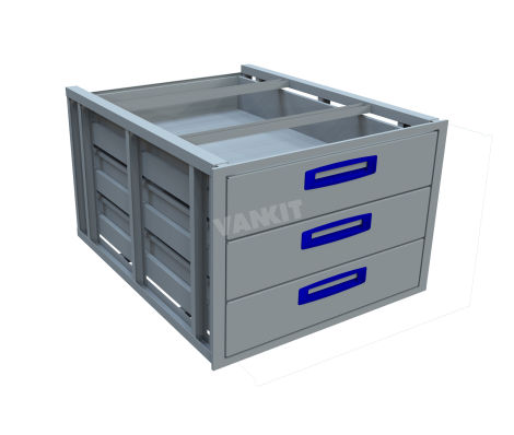 XLD Under Floor Drawer  0.75m - 3 Drawer